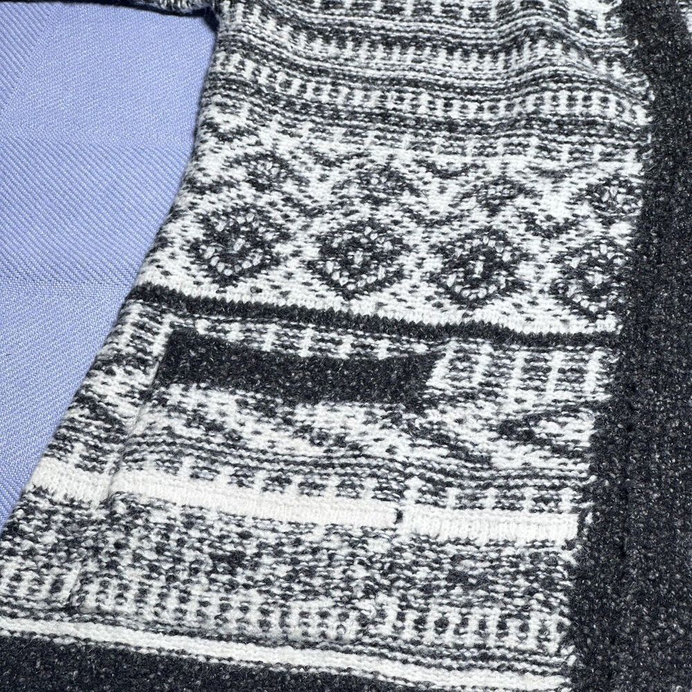 Lucky Brand Float Jacquard Open Front Cardigan Sweater Women's Size Large - Picture 6 of 16